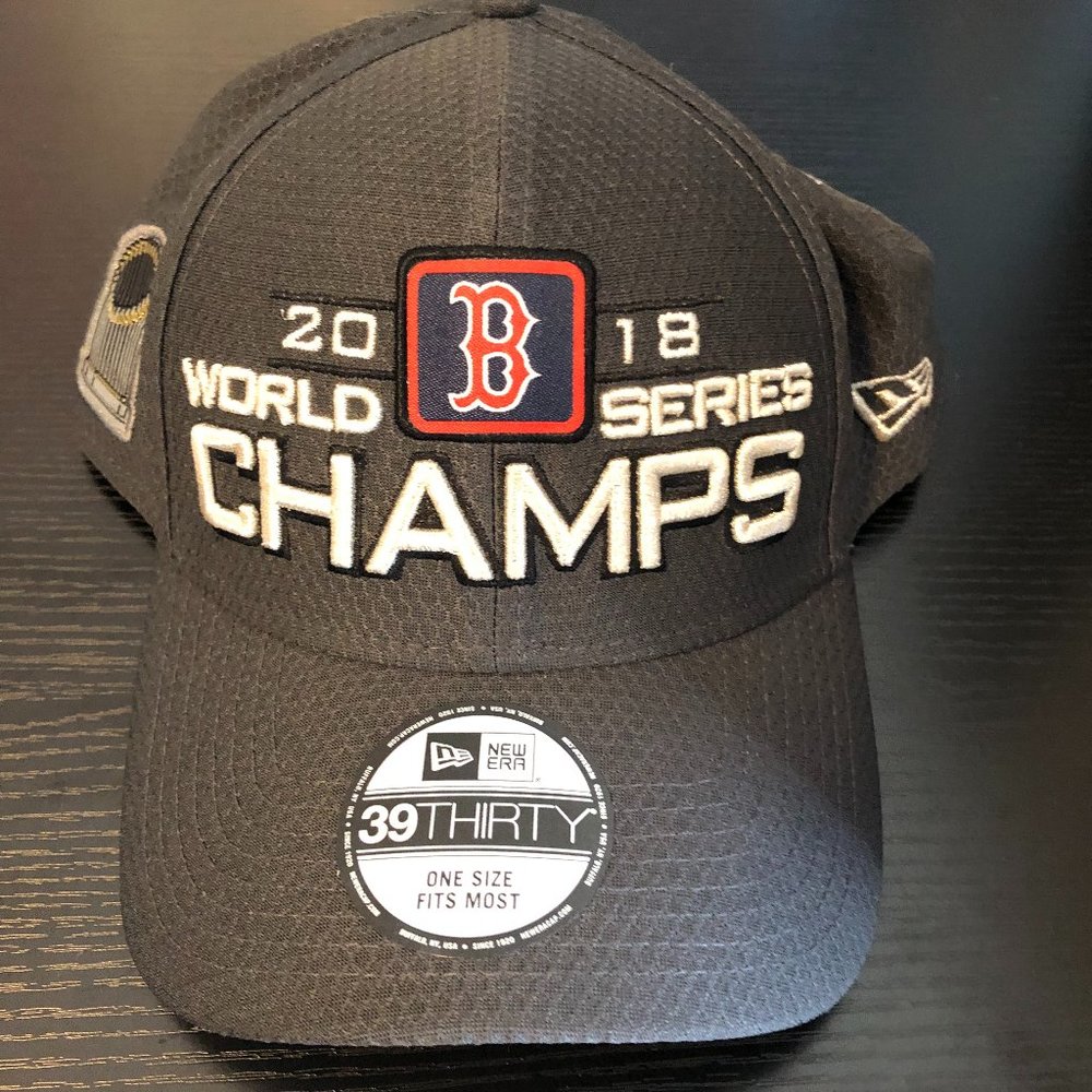 New Era Boston Red Sox 39THIRTY 2018 World Series Champion Men's Locker Room Hat